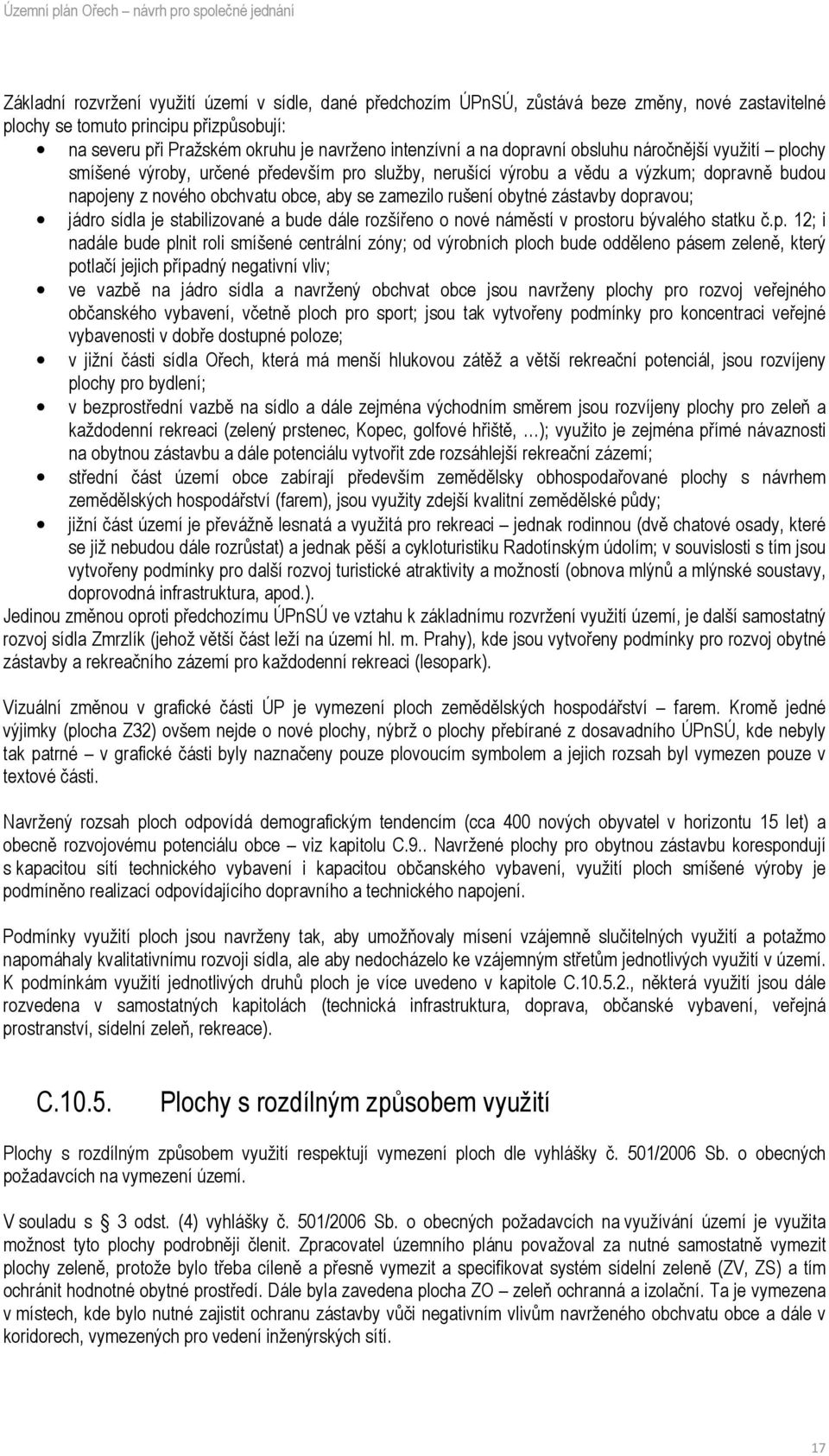 obytné zástavby dopr
