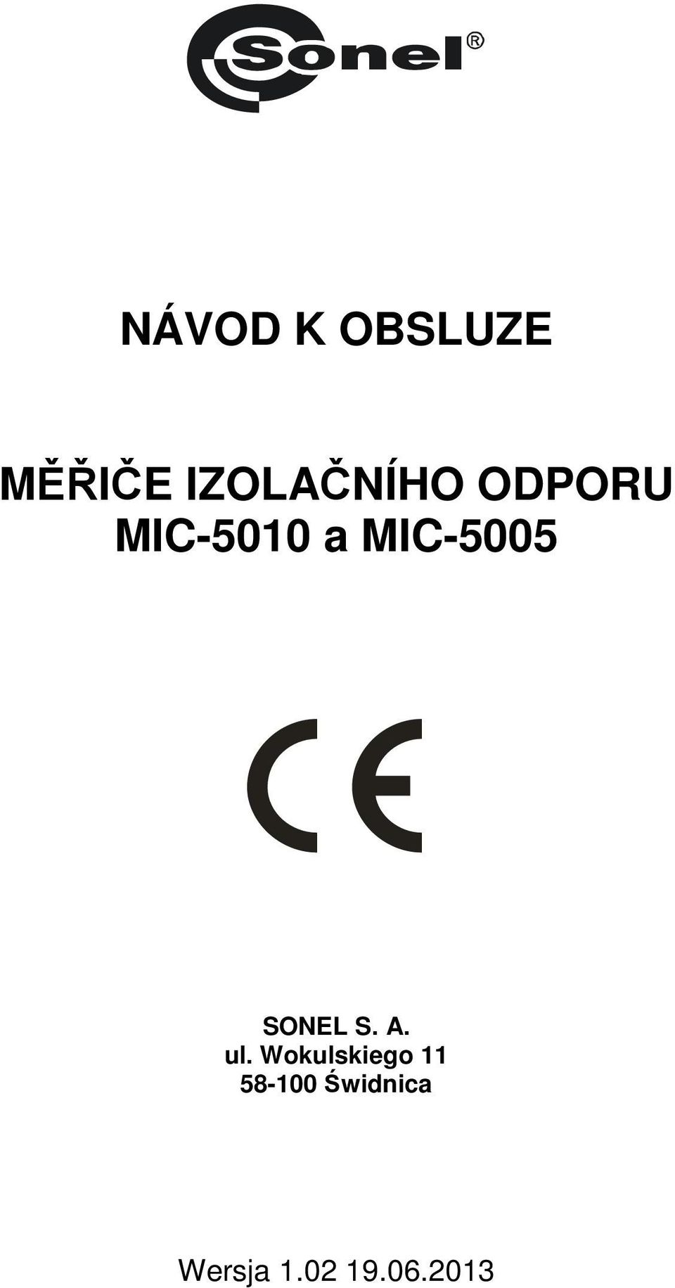MIC-5005 SONEL S. A. ul.
