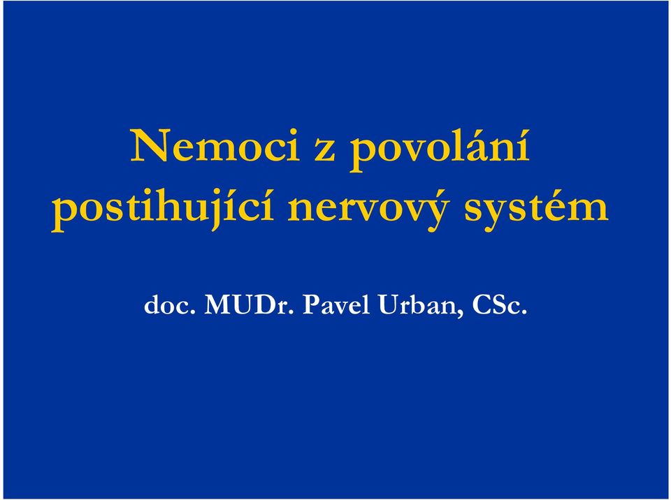 nervový systém doc.