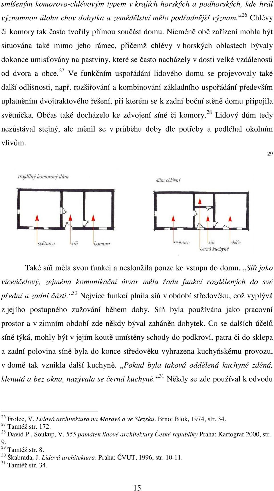 Nicméně obě zařízení mohla být situována také mimo jeho rámec, přičemž chlévy v horských oblastech bývaly dokonce umisťovány na pastviny, které se často nacházely v dosti velké vzdálenosti od dvora a