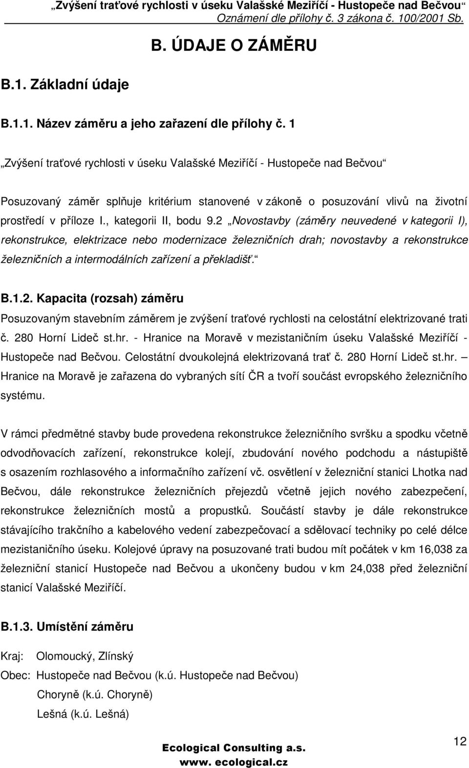 , kategorii II, bodu 9.