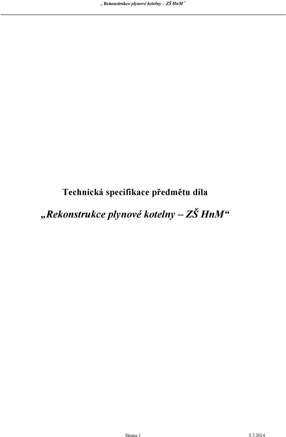 Rekonstrukce plynové