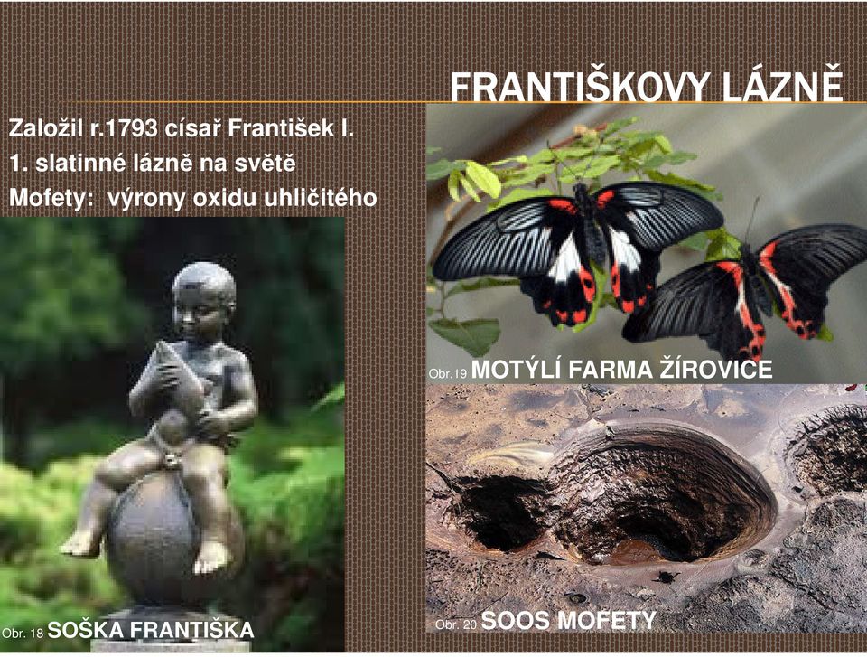 uhličitého FRANTIŠKOVY LÁZNĚ Obr.