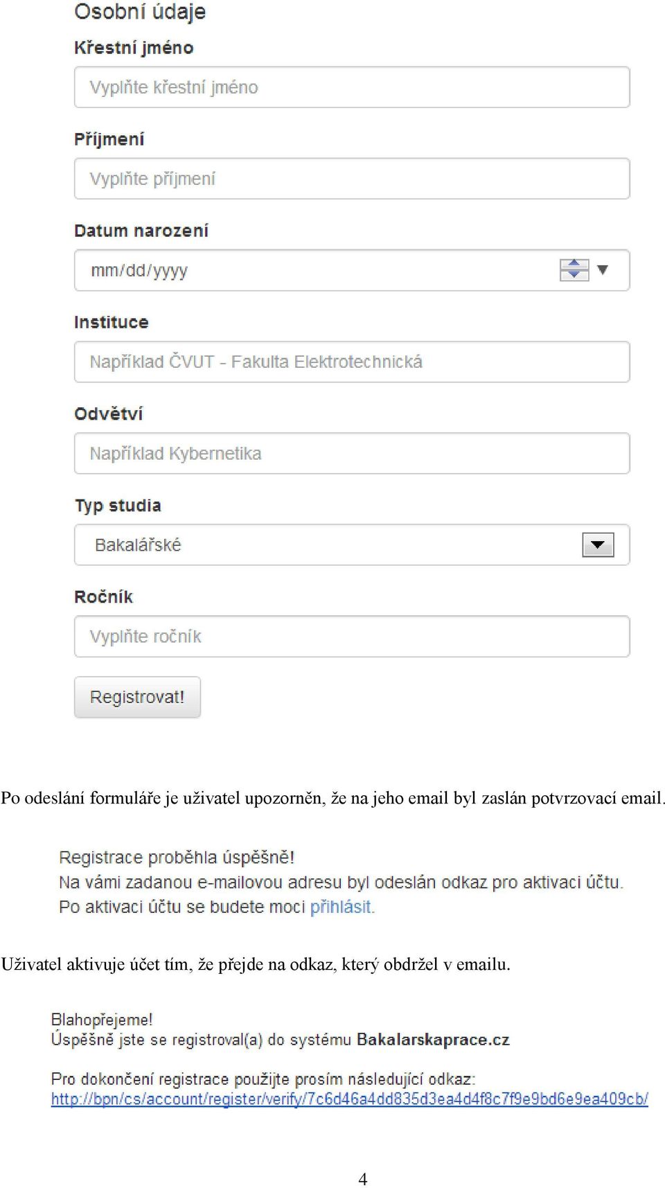 potvrzovací email.