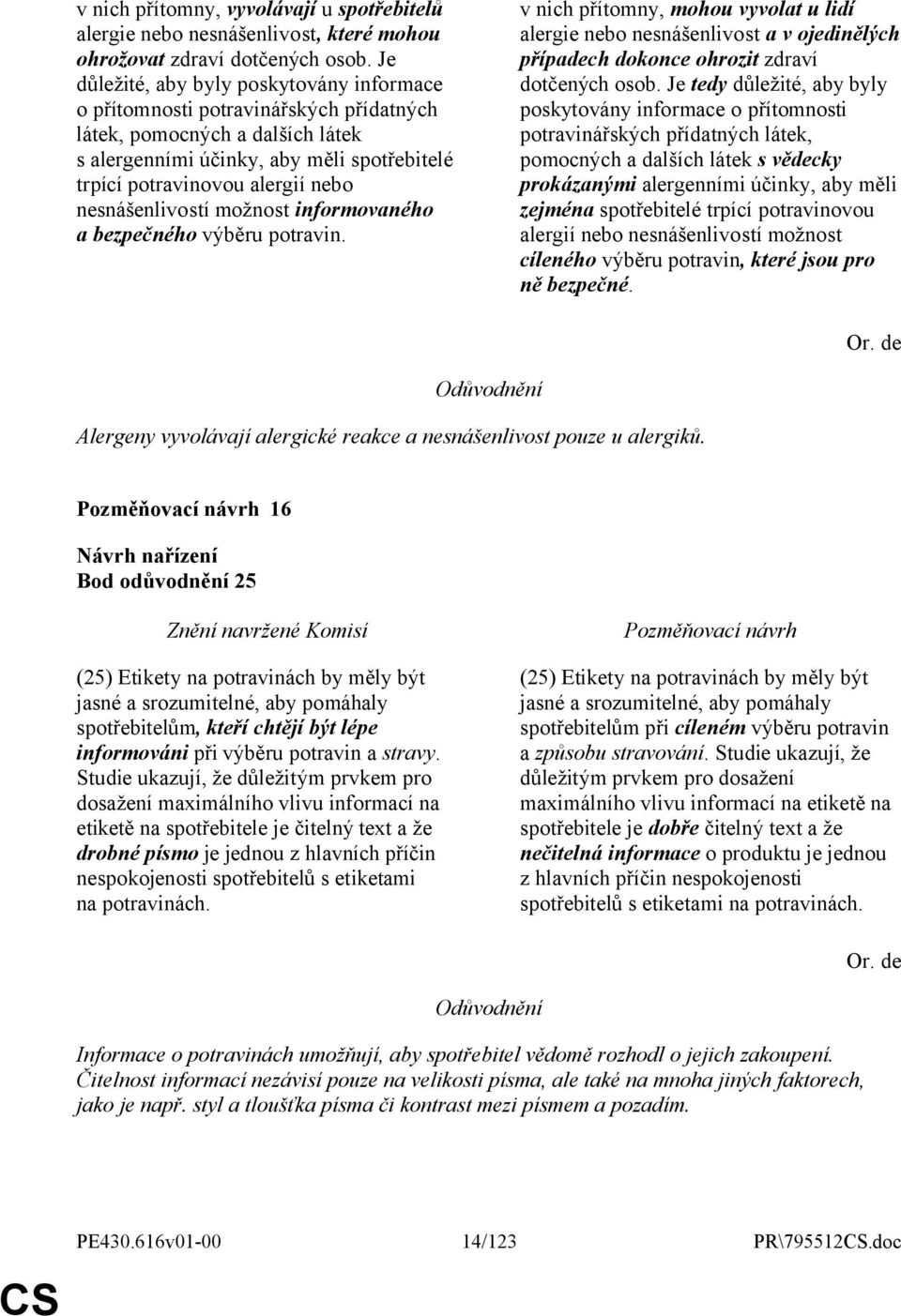 nesnášenlivostí možnost informovaného a bezpečného výběru potravin. v nich přítomny, mohou vyvolat u lidí alergie nebo nesnášenlivost a v ojedinělých případech dokonce ohrozit zdraví dotčených osob.