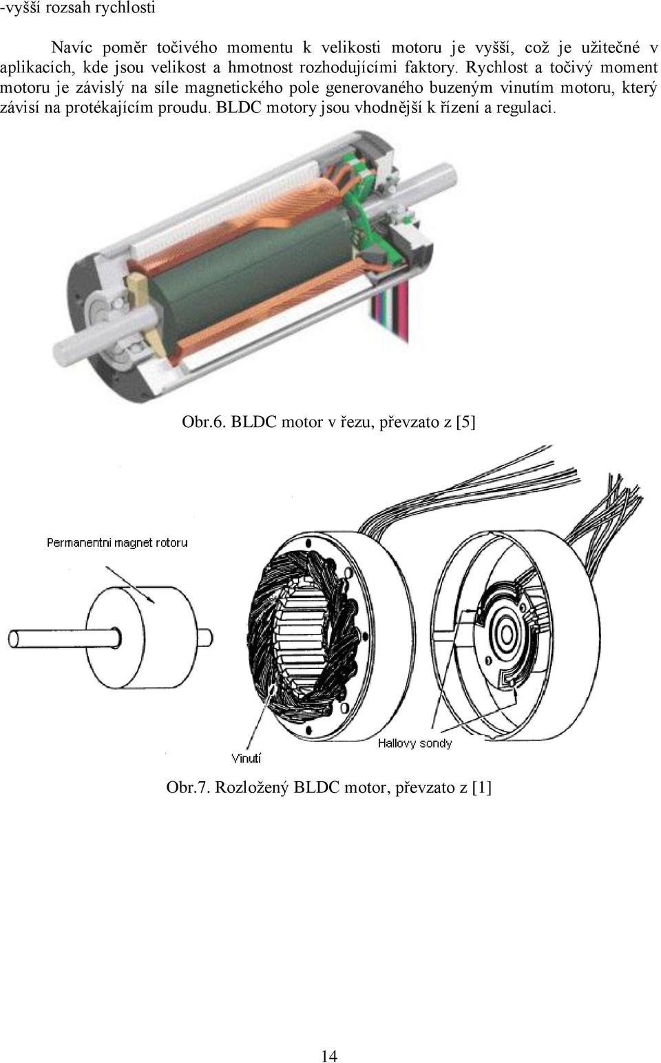 Rychlost a točivý moment motoru je závislý na síle magnetického pole generovaného buzeným vinutím motoru,