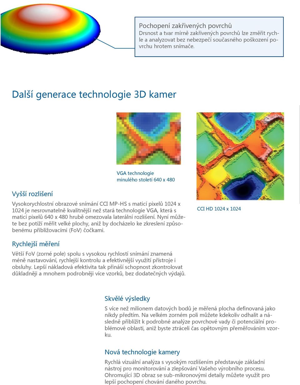 stará technologie VGA, která s maticí pixelů 640 x 480 hrubě omezovala laterální rozlišení.