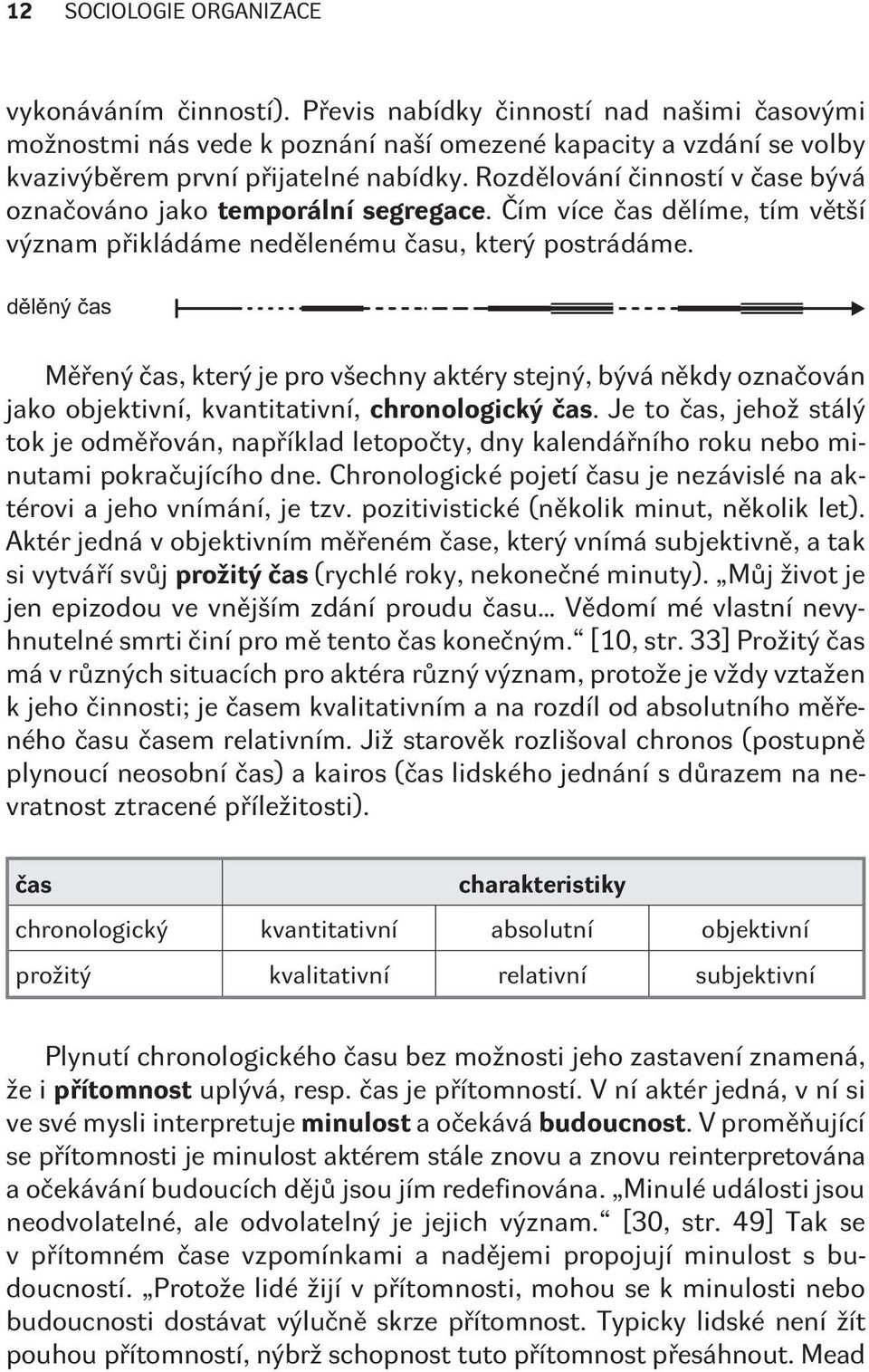 dìlìný èas Mìøený èas, který je pro všechny aktéry stejný, bývá nìkdy oznaèován jako objektivní, kvantitativní, chronologický èas.