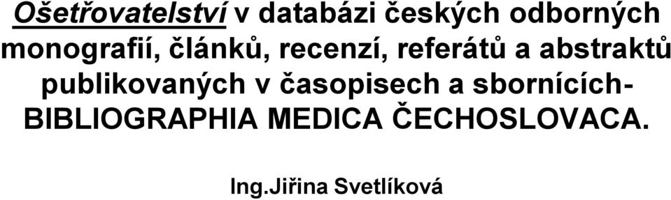 abstraktů publikovaných v časopisech a