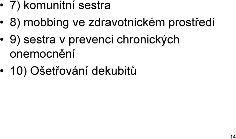 sestra v prevenci chronických