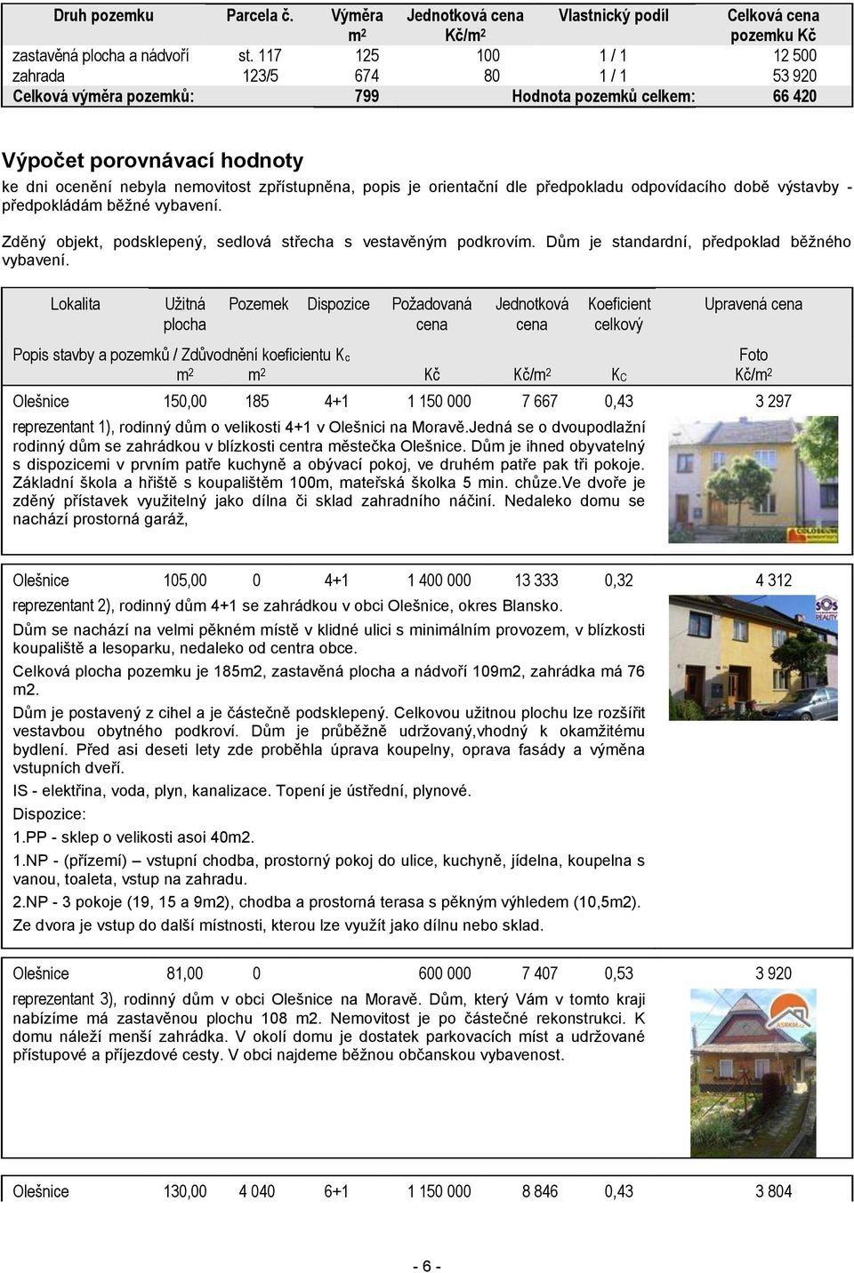 je orientační dle předpokladu odpovídacího době výstavby - předpokládám běžné vybavení. Zděný objekt, podsklepený, sedlová střecha s vestavěným podkrovím.