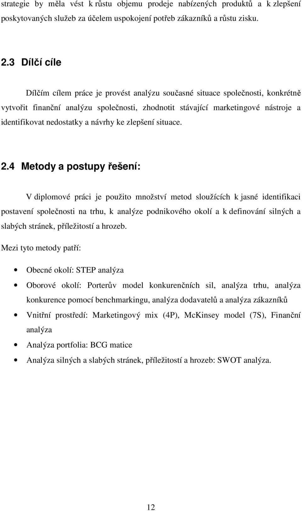 a návrhy ke zlepšení situace. 2.