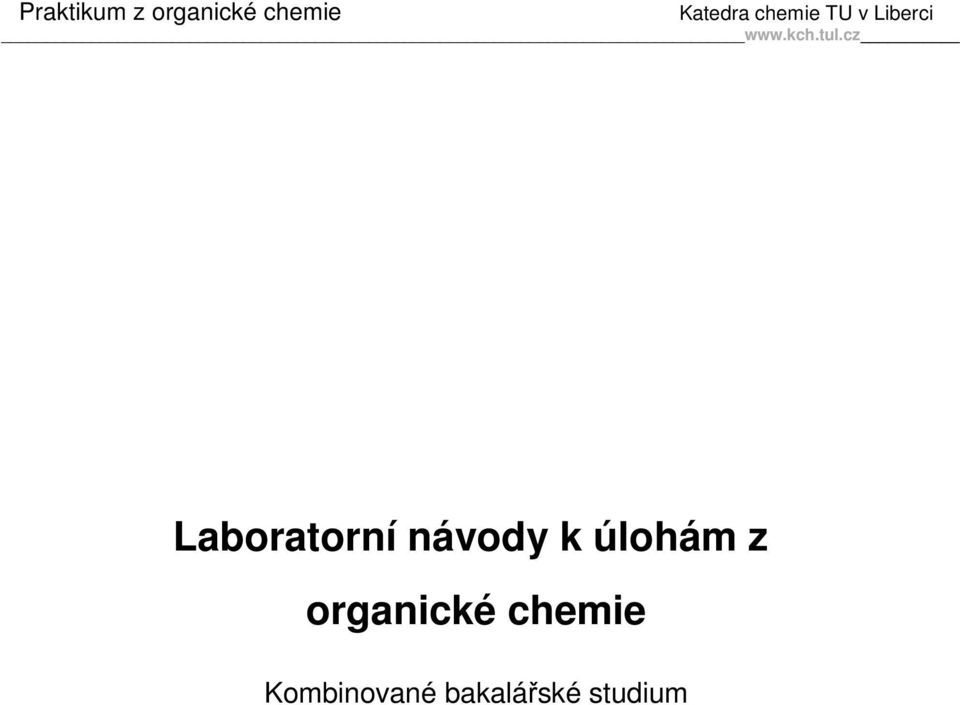 organické chemie