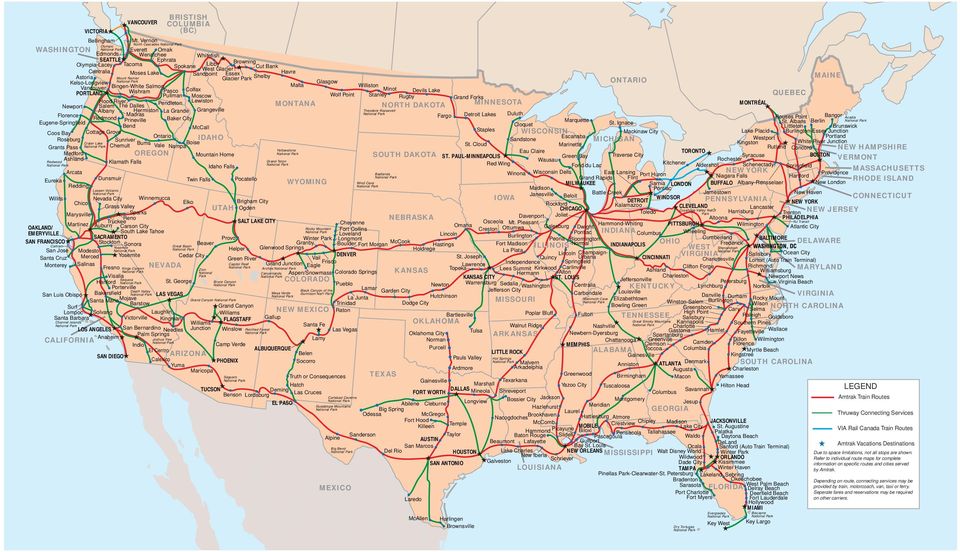 Essex Havre Astoria MAINE Mount Rainier Glacier Park Shelby Kelso-Longview Glasgow ONTARIO Vancouver Bingen-White Salmon Malta Williston Wishram Colfax Minot Devils Lake PORTLAND Pasco Pullman Moscow