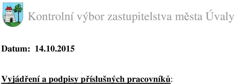 Úvaly Datum: 14.10.