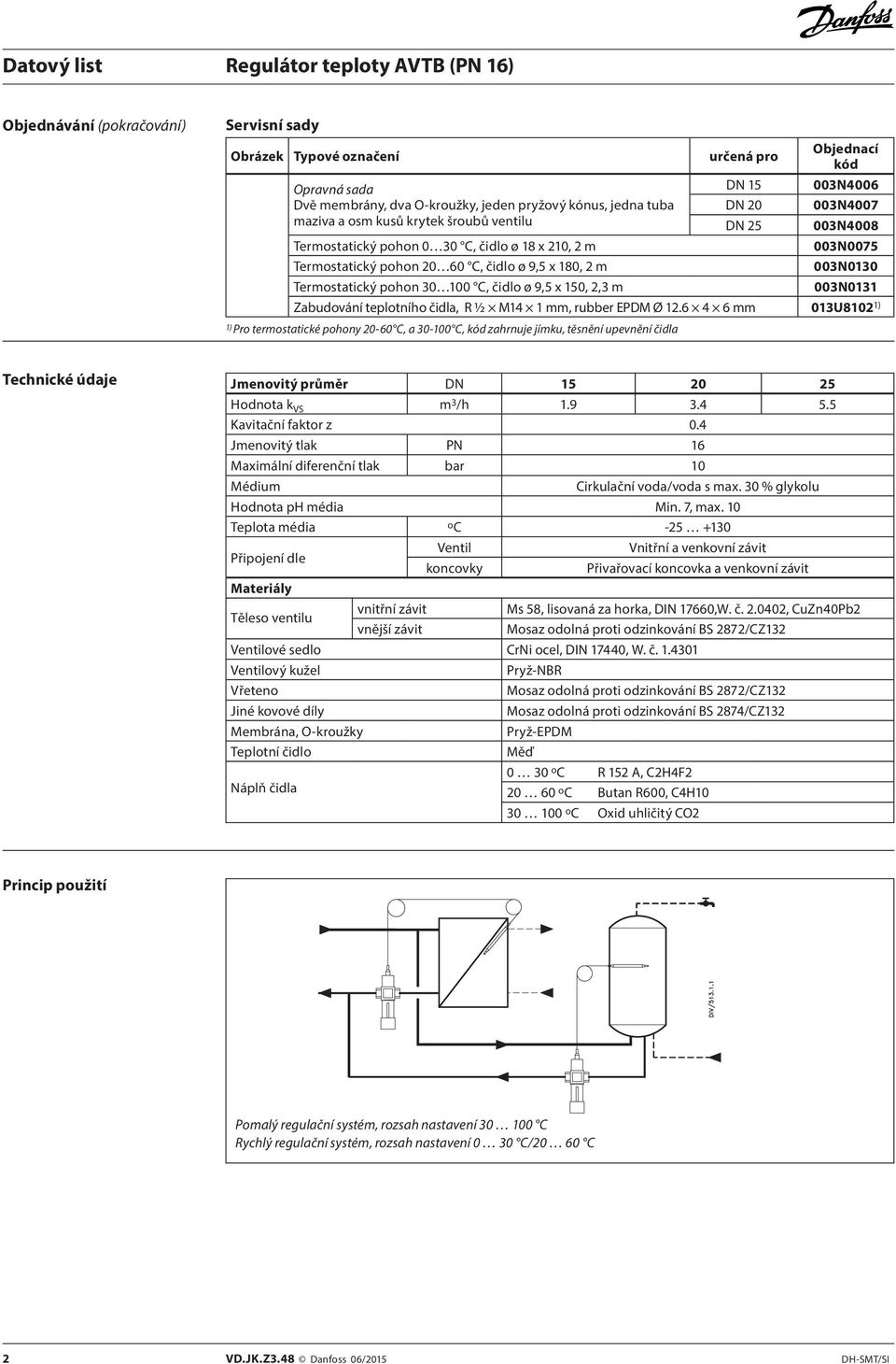 čidlo ø 9,5 x 150, 2,3 m 003N0131 Zabudování teplotního čidla, R ½ M14 1, rubber EPDM Ø 12.