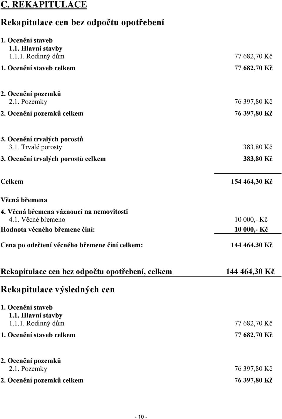 Věcná břemena váznoucí na nemovitosti 4.1.