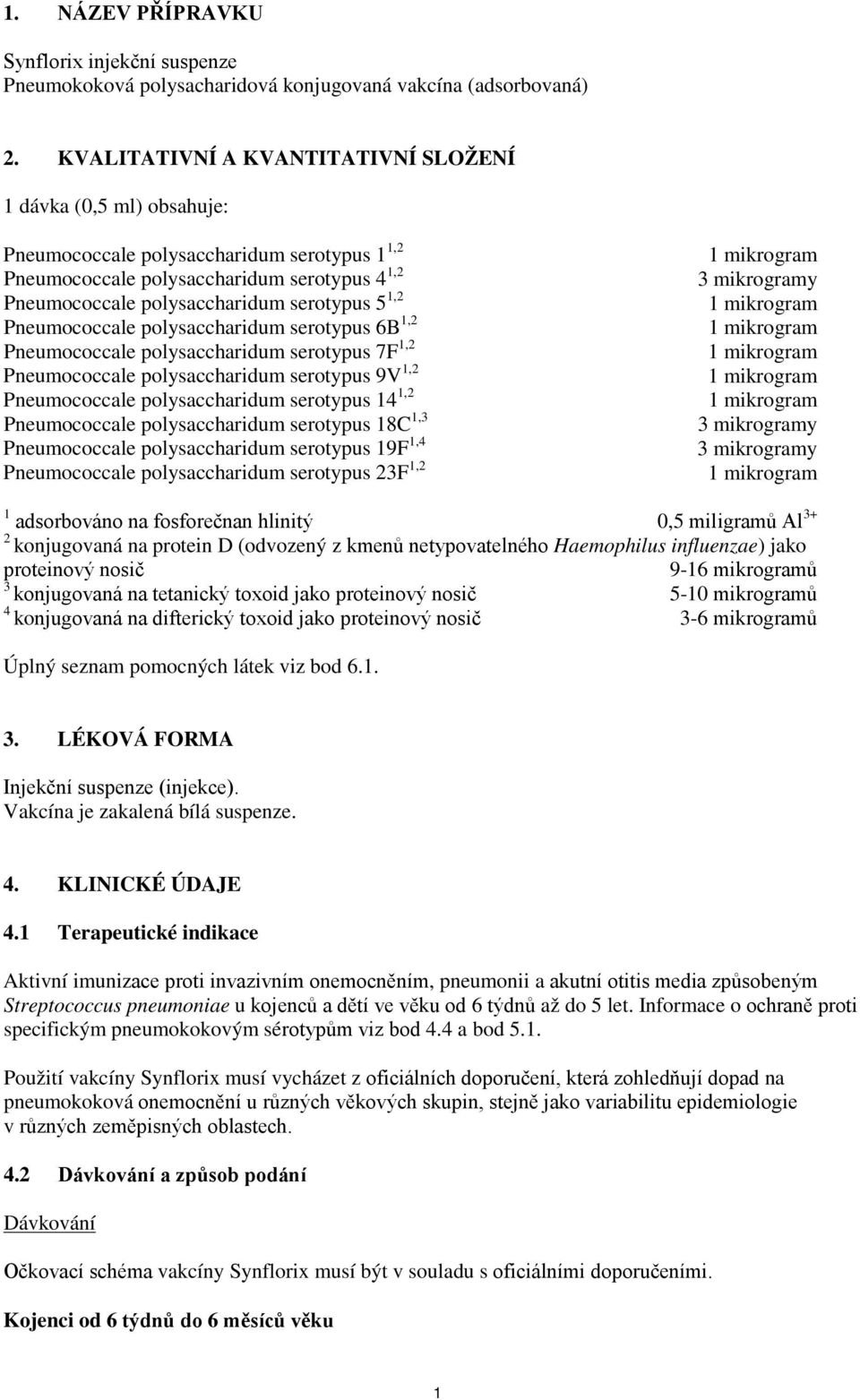 1,2 Pneumococcale polysaccharidum serotypus 6B 1,2 Pneumococcale polysaccharidum serotypus 7F 1,2 Pneumococcale polysaccharidum serotypus 9V 1,2 Pneumococcale polysaccharidum serotypus 14 1,2