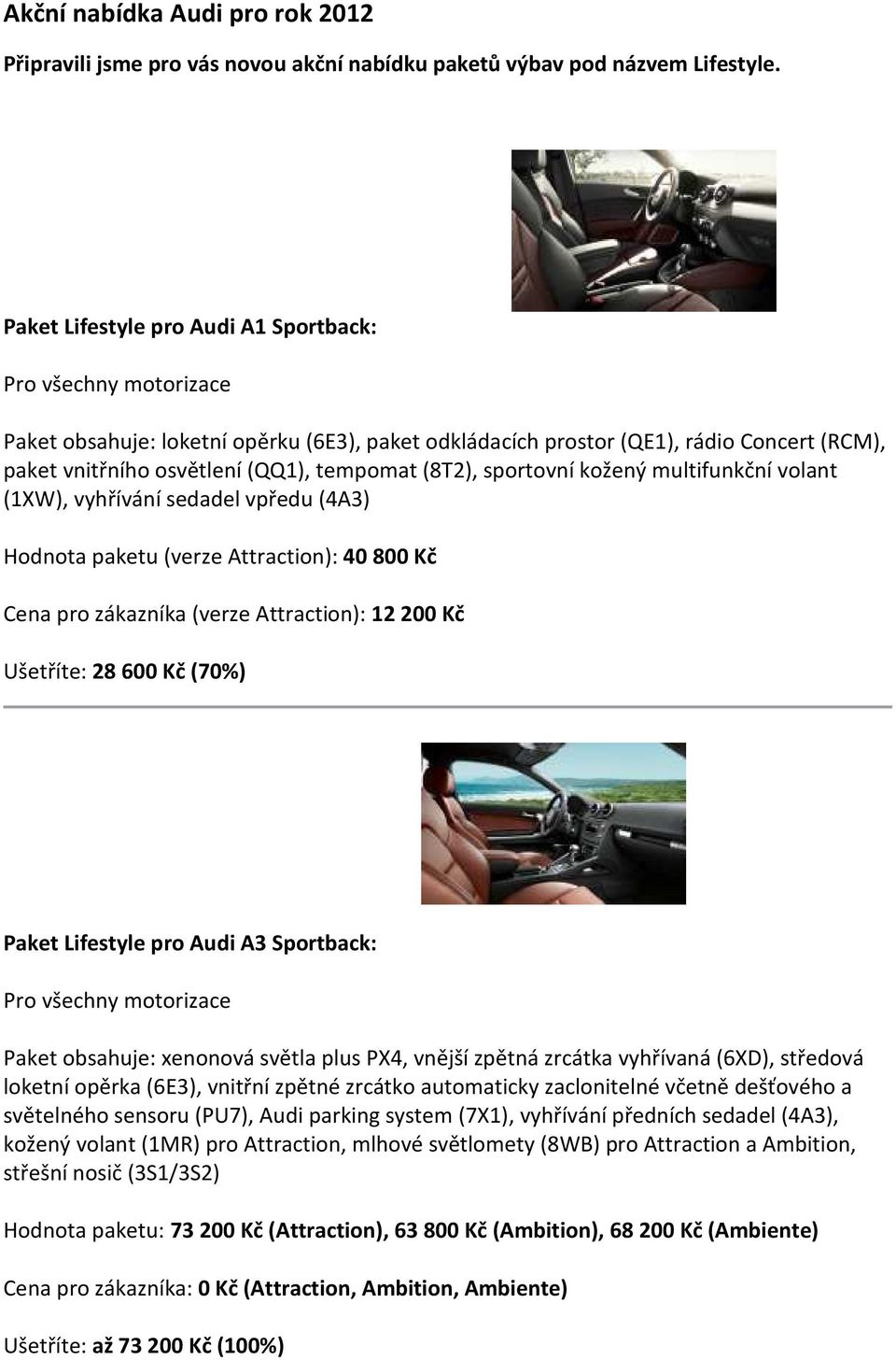 Akční nabídka Audi pro rok PDF Free Download