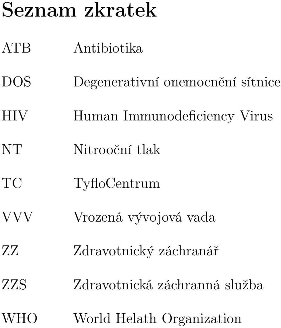 Nitrooční tlak TyfloCentrum Vrozená vývojová vada Zdravotnický