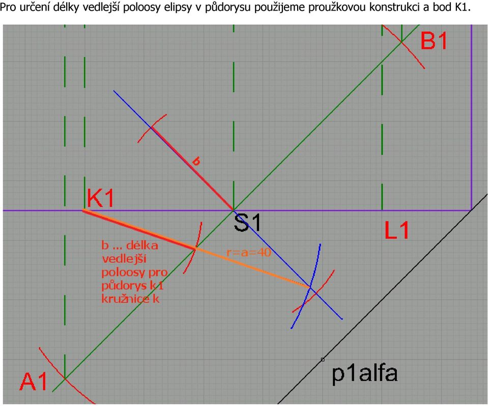 v půdorysu použijeme