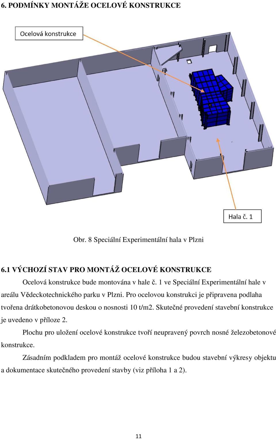 1 ve Speciální Experimentální hale v areálu Vědeckotechnického parku v Plzni.