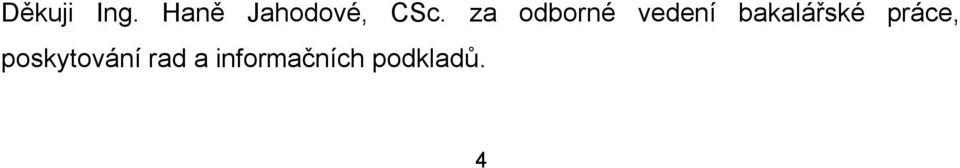 za odborné vedení