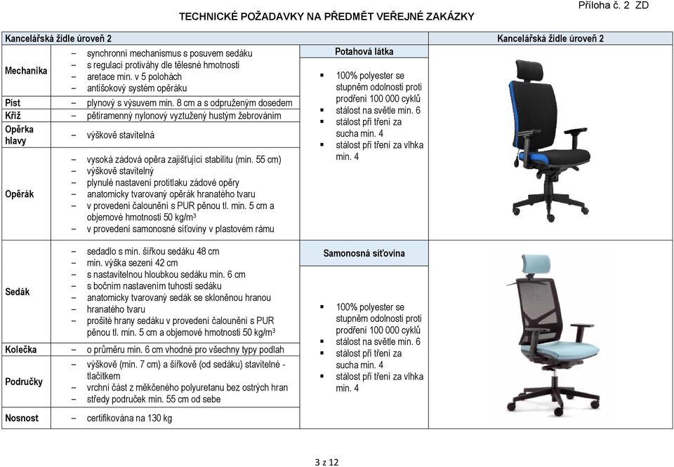 8 cm a s odpruženým dosedem Kříž - pětiramenný nylonový vyztužený hustým žebrováním Opěrka hlavy - výškově stavitelná Opěrák - vysoká zádová opěra zajišťující stabilitu (min.