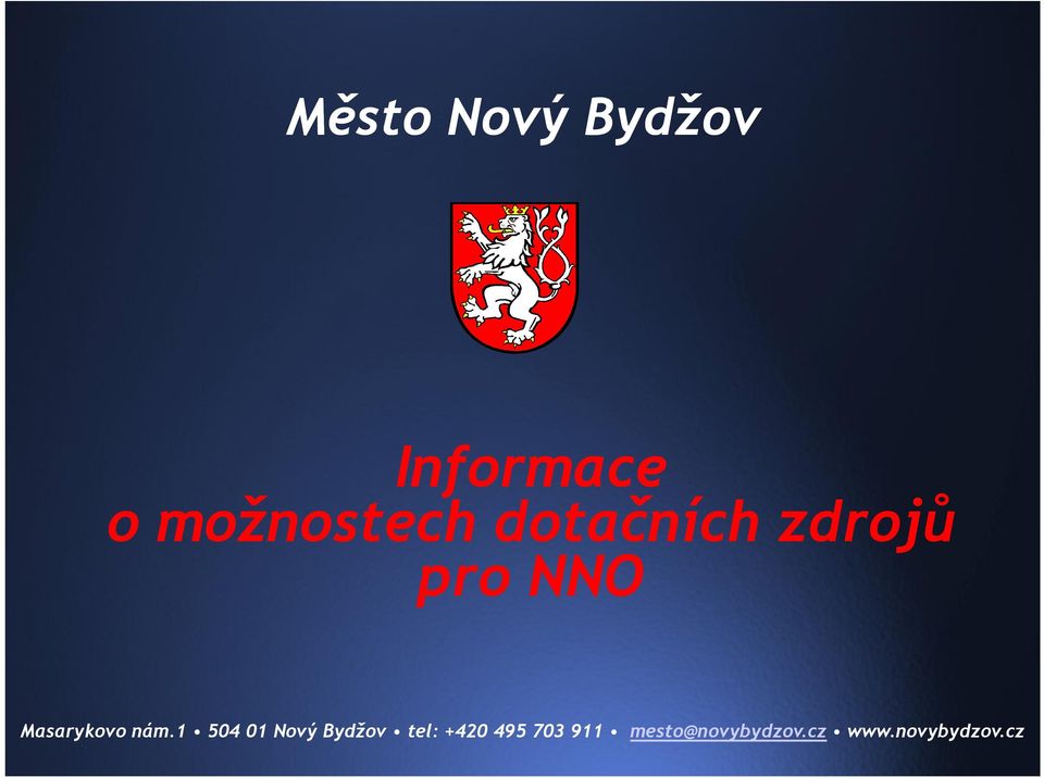 1 504 01 Nový Bydžov tel: +420 495 703