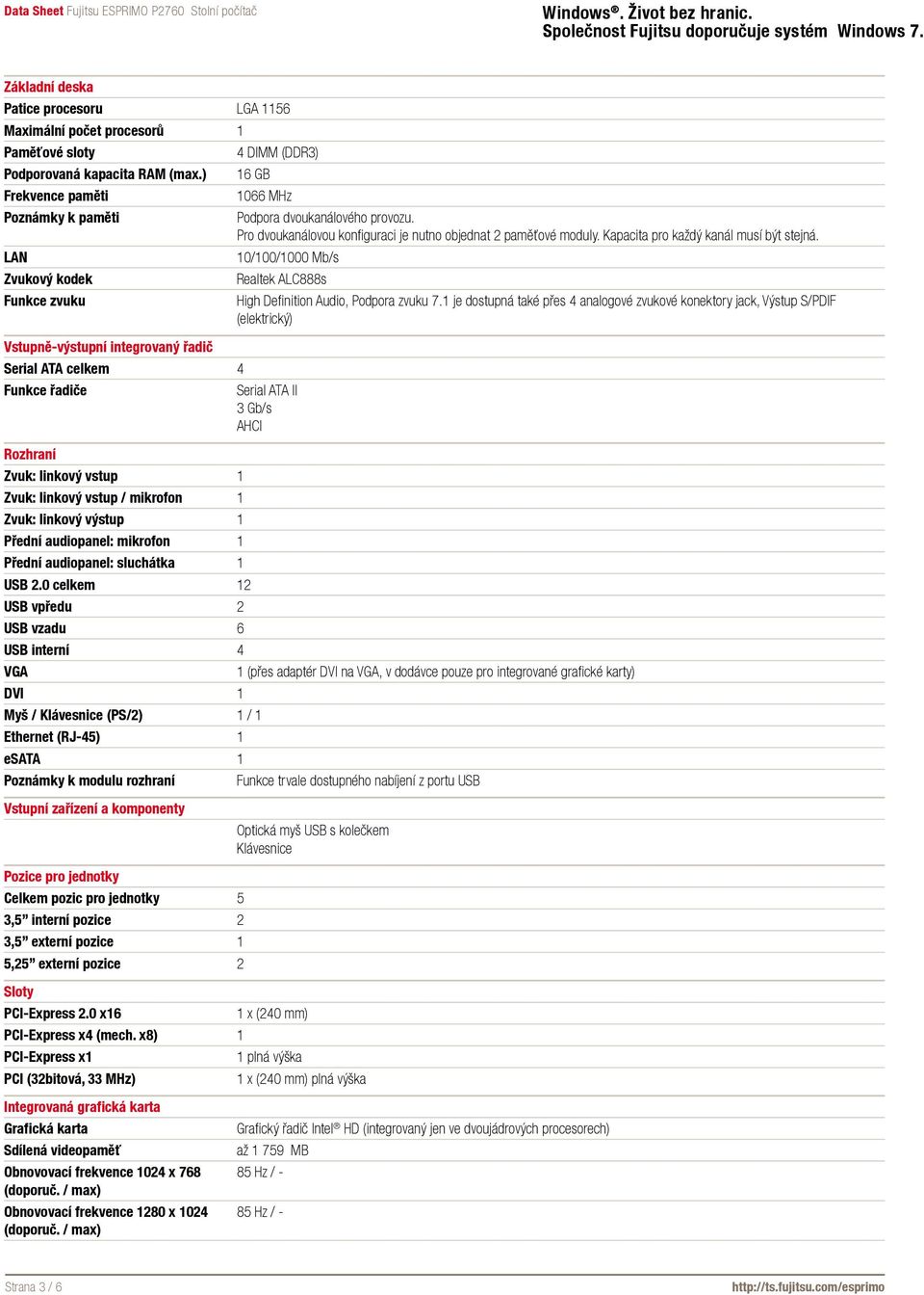 LAN 10/100/1000 Mb/s Zvukový kodek Realtek ALC888s Funkce zvuku High Definition Audio, Podpora zvuku 7.