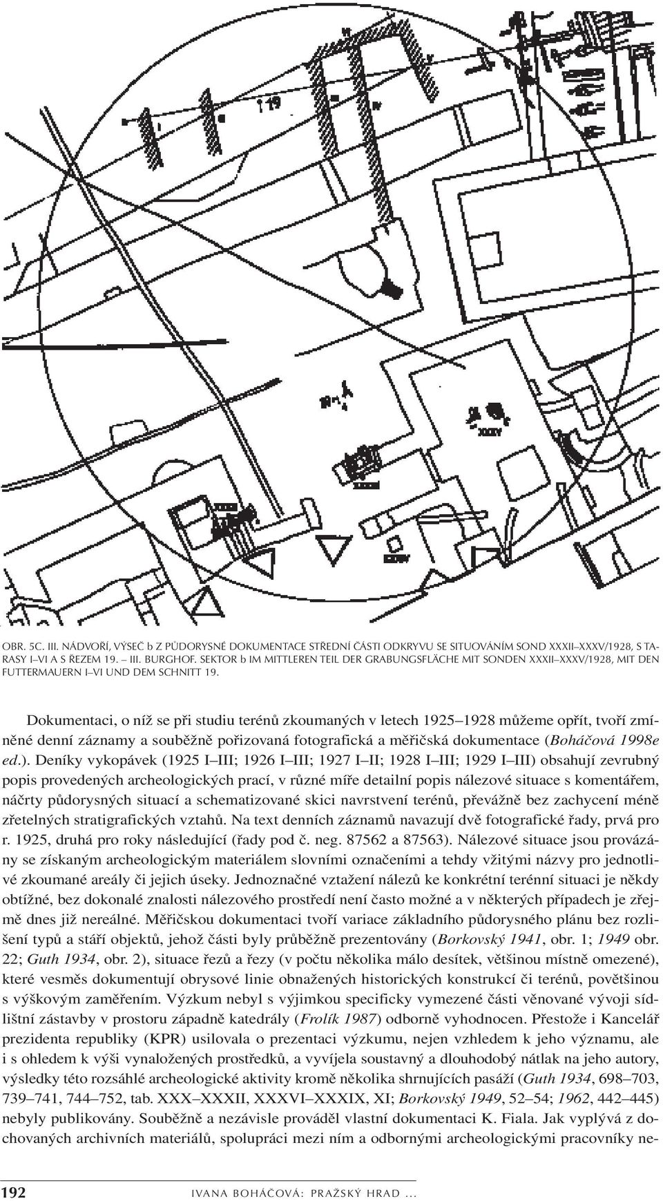 Dokumentaci, o níž se při studiu terénů zkoumaných v letech 1925 1928 můžeme opřít, tvoří zmíněné denní záznamy a souběžně pořizovaná fotografická a měřičská dokumentace (Boháčová 1998e ed.).