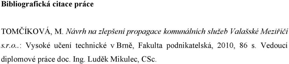 Meziříčí s.r.o.