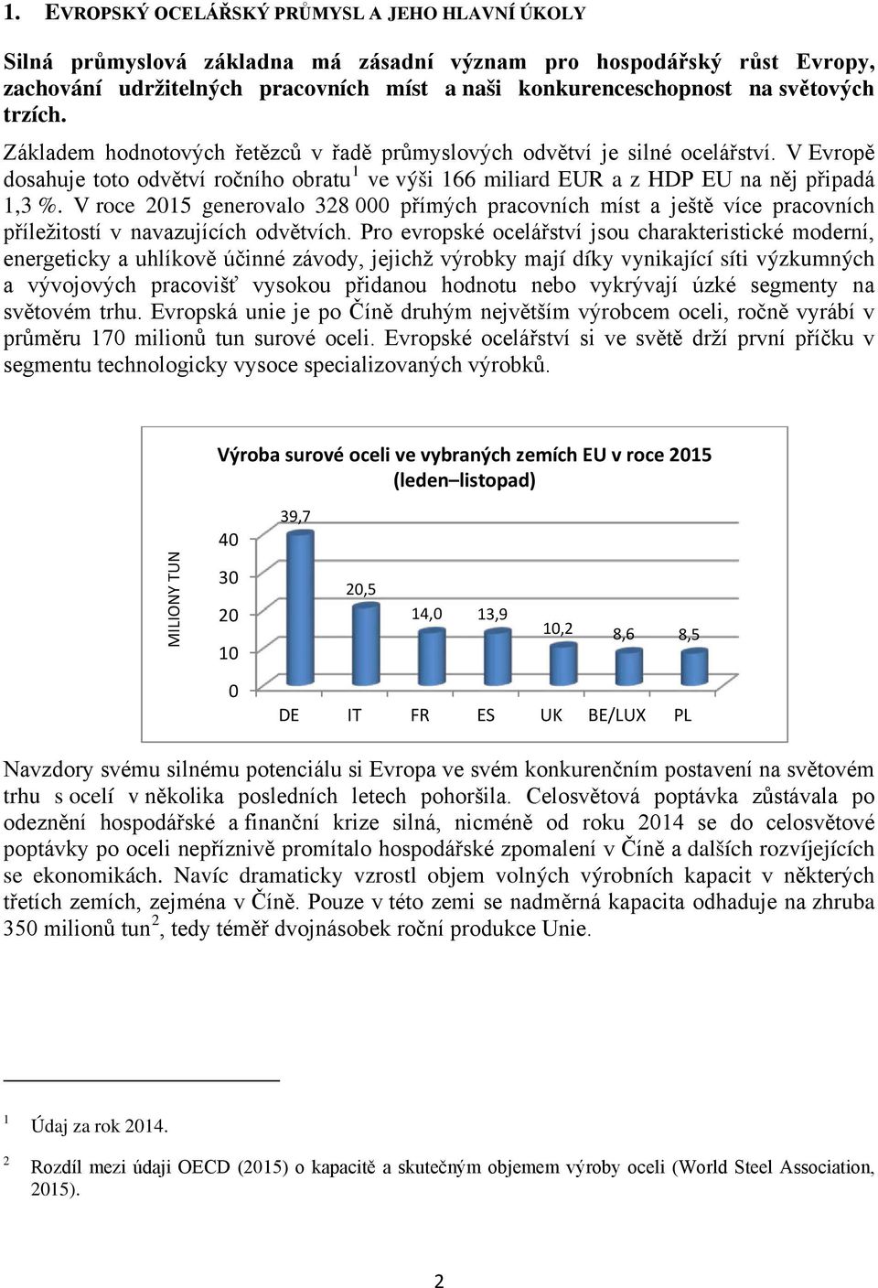 V roce 2015 generovalo 328 000 přímých pracovních míst a ještě více pracovních příležitostí v navazujících odvětvích.