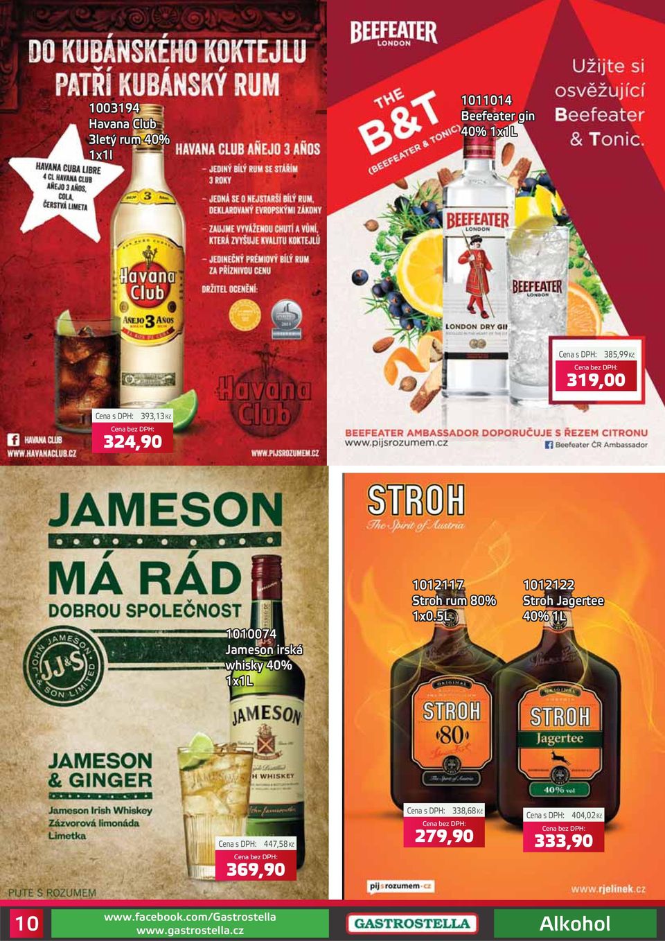whisky 40% 1x1L 1012117 Stroh rum 80% 1x0.