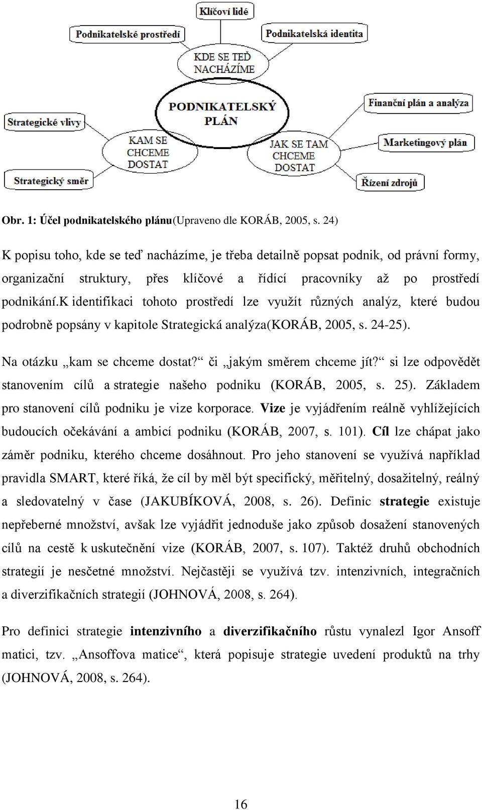 k identifikaci tohoto prostředí lze vyuţít různých analýz, které budou podrobně popsány v kapitole Strategická analýza(koráb, 2005, s. 24-25). Na otázku kam se chceme dostat?