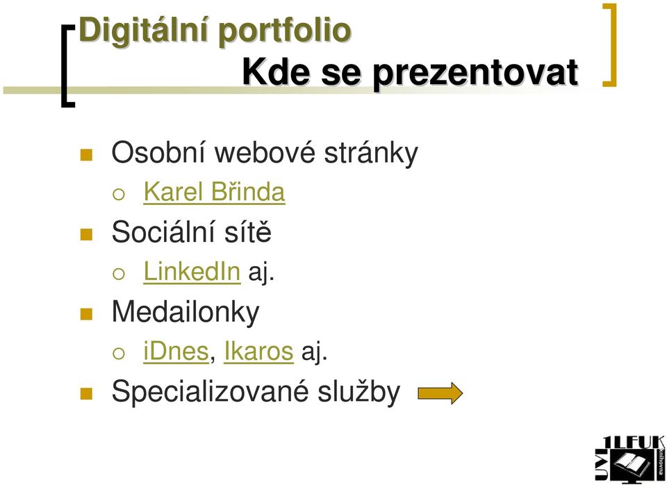 Karel Břinda Sociální sítě LinkedIn aj.
