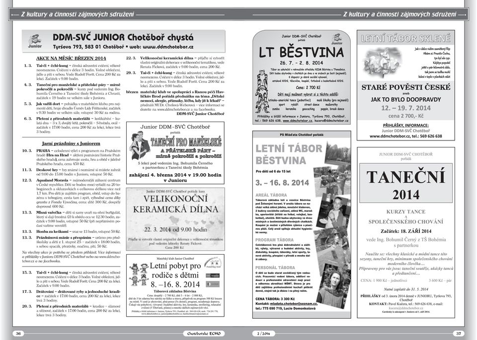 Cena 200 Kč za lekci. Začátek v 9.00 hodin. Velikonoční keramická dílna přijkte si vytvořit vlastní originální dekorace s velikonoční tematikou, vede Renata Ficková, začátek v 9.00 hodin, cena 200 Kč.