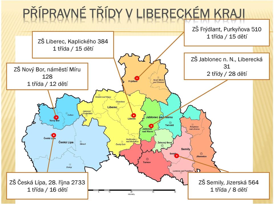 510 1 třída / 15 dětí ZŠ Jablonec n. N.