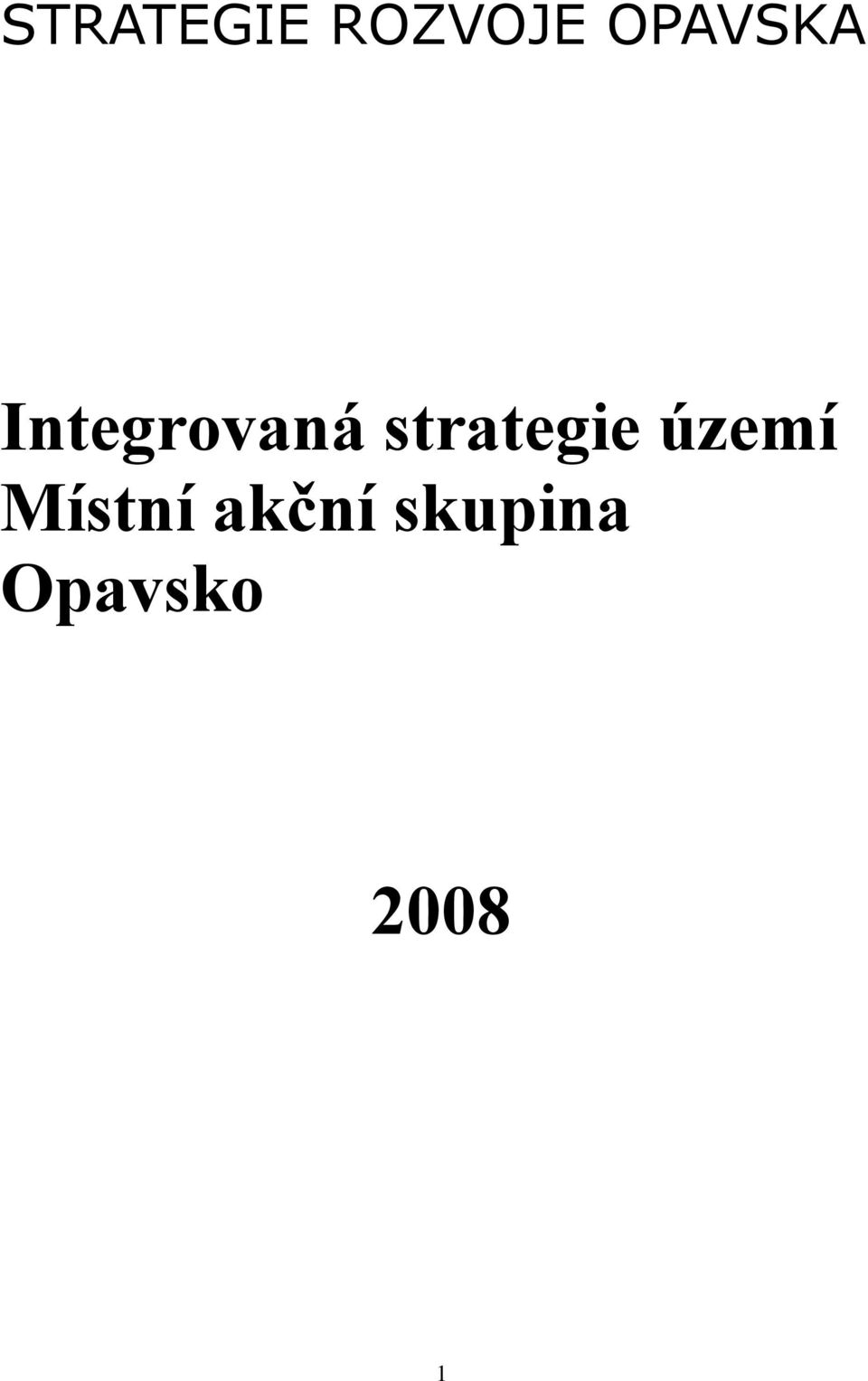 strategie území Místní