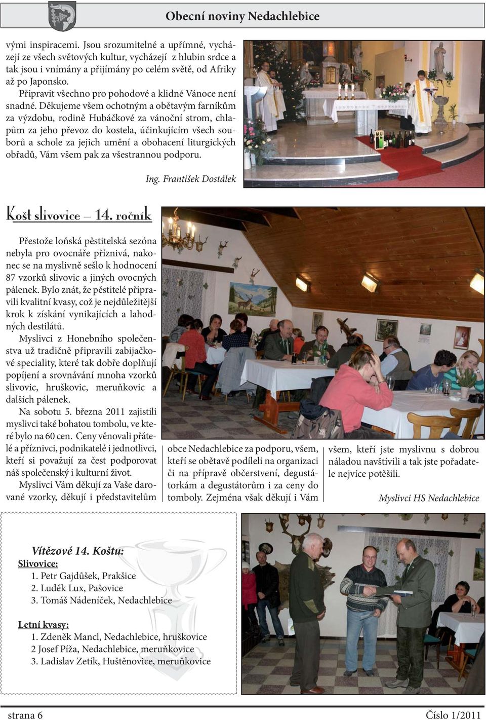 Obecní noviny Nedachlebice. Číslo 1. Slovo starosty - PDF Free Download