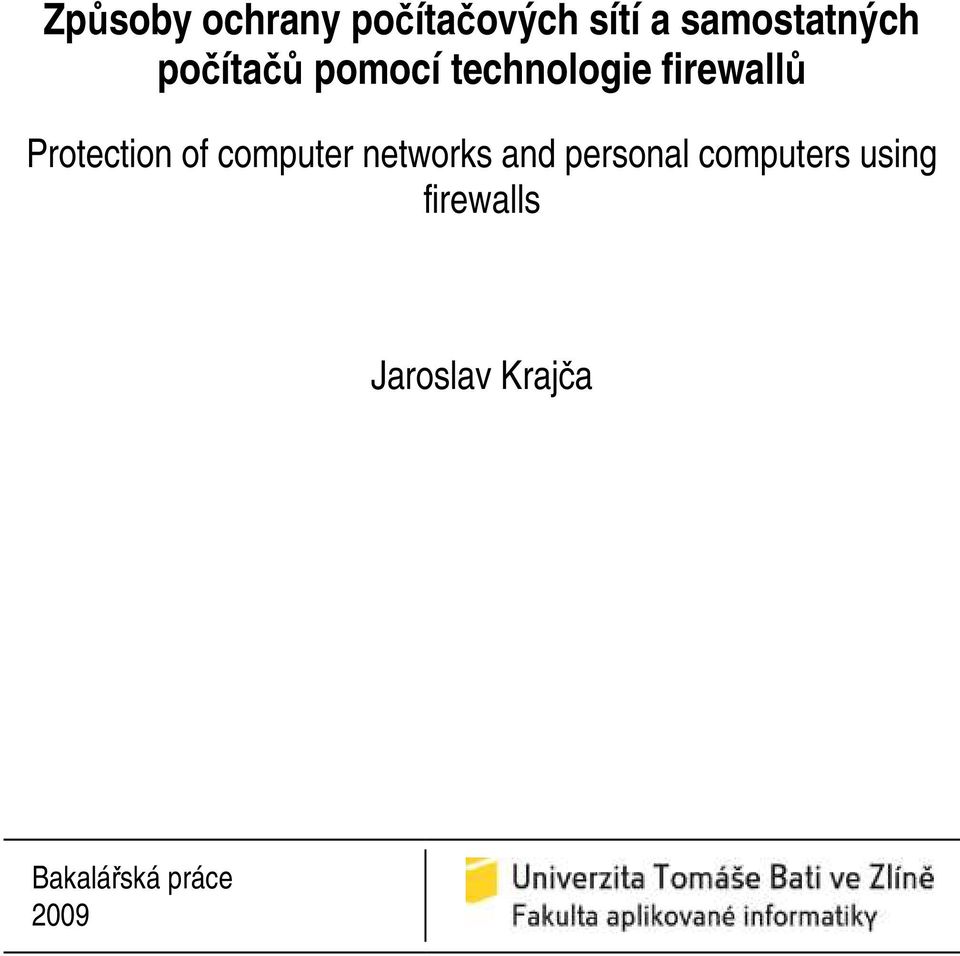 of computer networks and personal computers