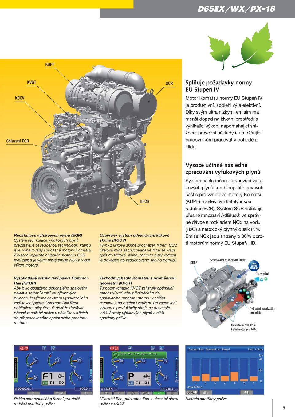 Vysoce účinné následné zpracování výfukových plynů Recirkulace výfukových plynů (EGR) Systém recirkulace výfukových plynů představuje osvědčenou technologii, kterou jsou vybavovány současné motory
