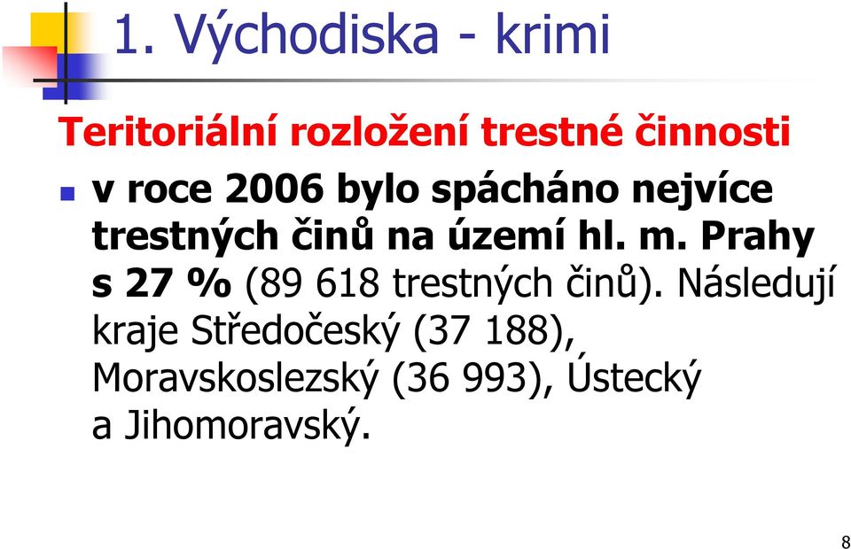 m. Prahy s27 %(89 618 trestných činů).