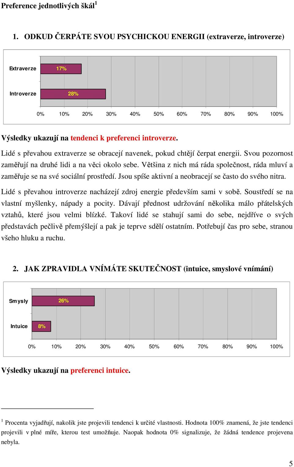 Lidé s převahou extraverze se obracejí navenek, pokud chtějí čerpat energii. Svou pozornost zaměřují na druhé lidi a na věci okolo sebe.