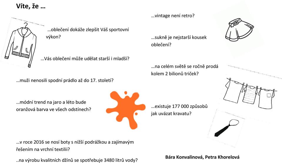 módní trend na jaro a léto bude oranžová barva ve všech odstínech? existuje 177 000 způsobů jak uvázat kravatu?