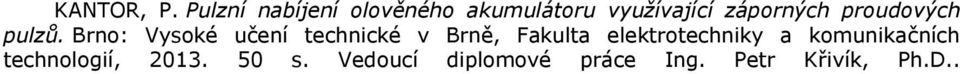 proudových pulzů.