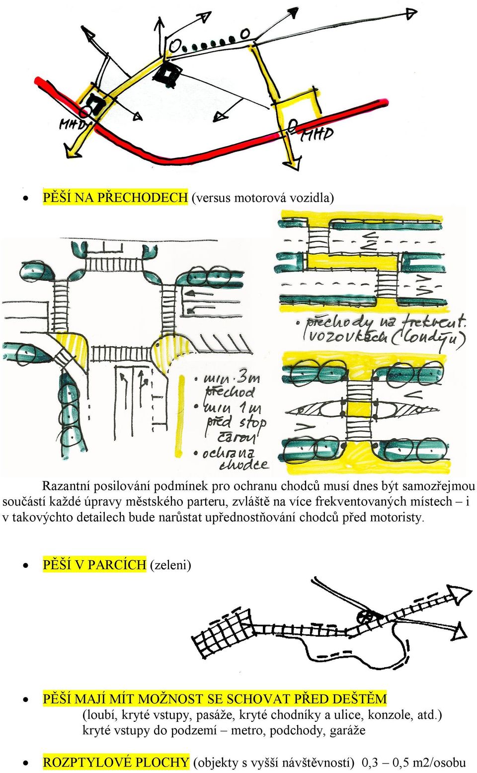 chodců před motoristy.