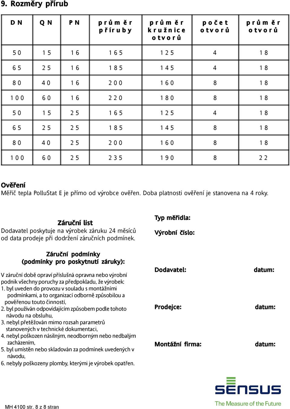 tepla PolluStat E je přímo od výrobce ověřen. Doba platnosti ověření je stanovena na 4 roky.