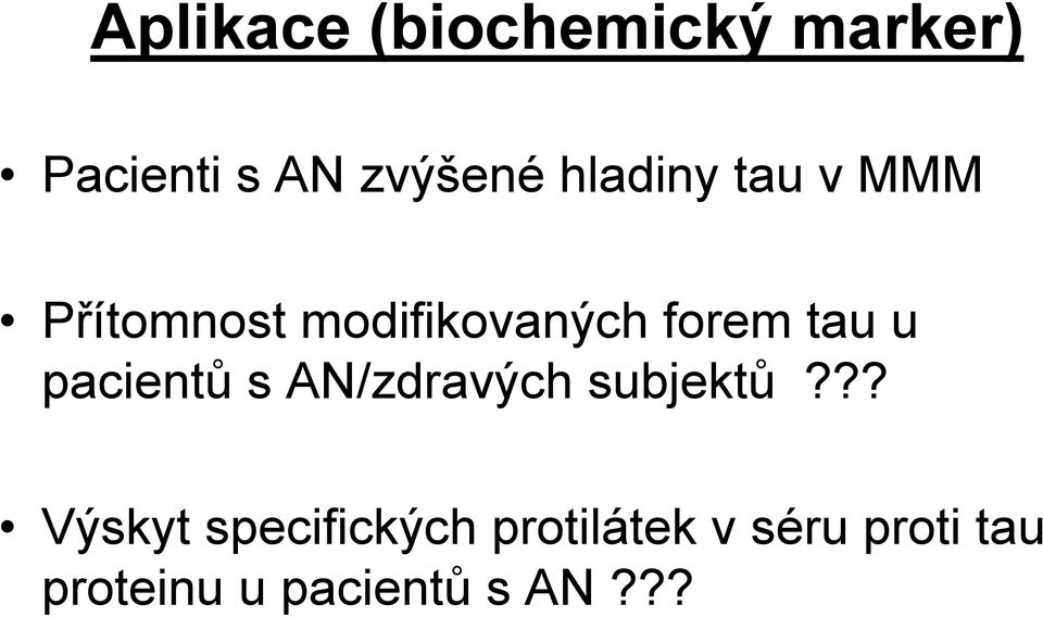 u pacientů s AN/zdravých subjektů?