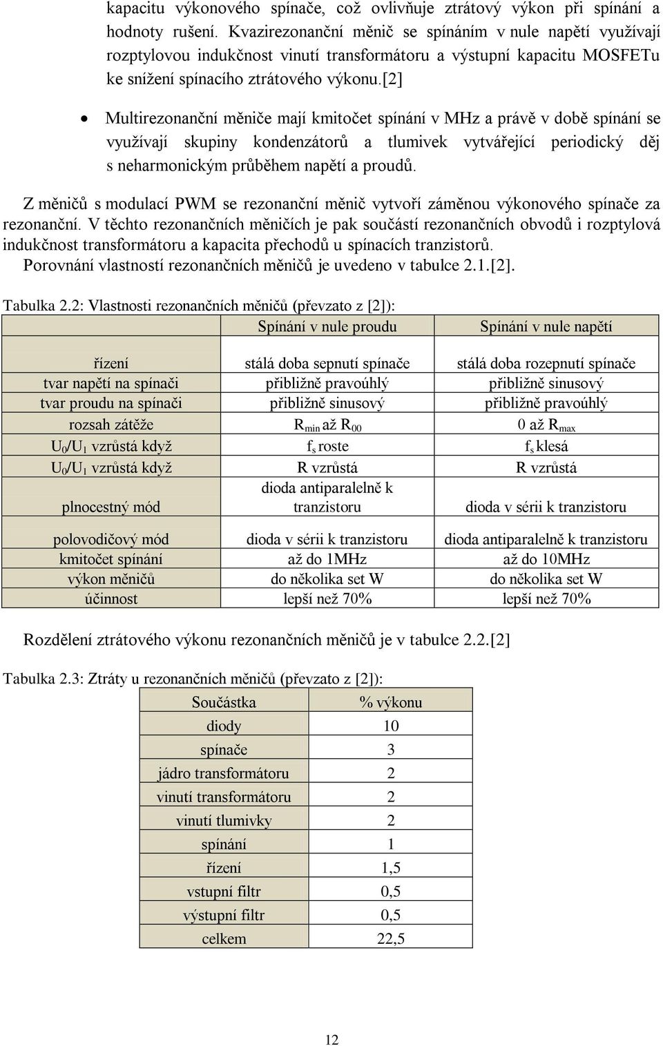 [2] Multirezonanční měniče mají kmitočet spínání v MHz a právě v době spínání se vyuţívají skupiny kondenzátorů a tlumivek vytvářející periodický děj s neharmonickým průběhem napětí a proudů.